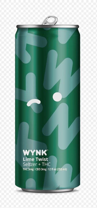 Photograph of product: Beverage | WYNK | Lime Twist Seltzer | Single