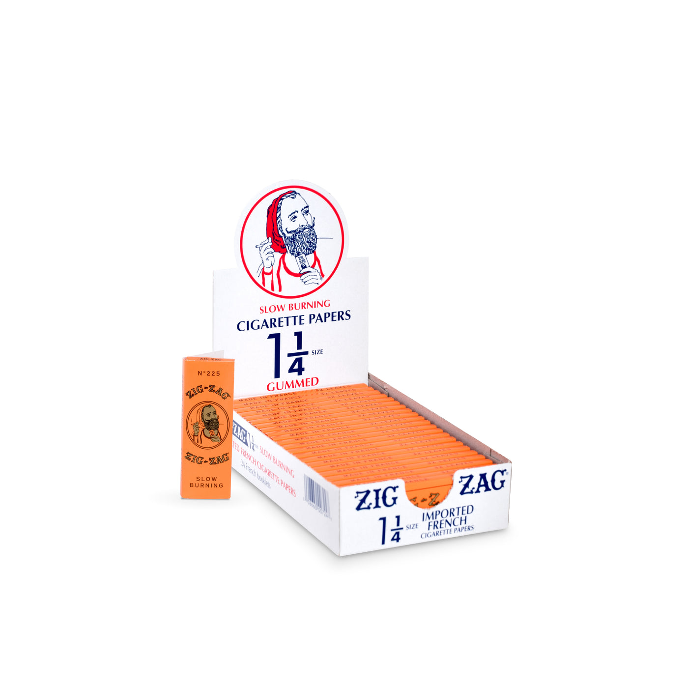 Photograph of product: Zig Zag - Orange 1 1/4 Size Rolling Paper