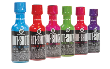 Photograph of product: Blue Raspberry Energy Hot Shotz (DOH)