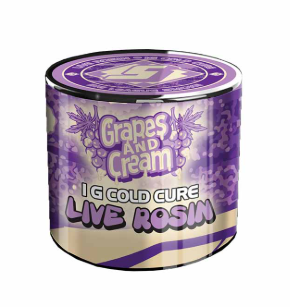 Photograph of product: GRAPES AND CREAM 1G ROSIN