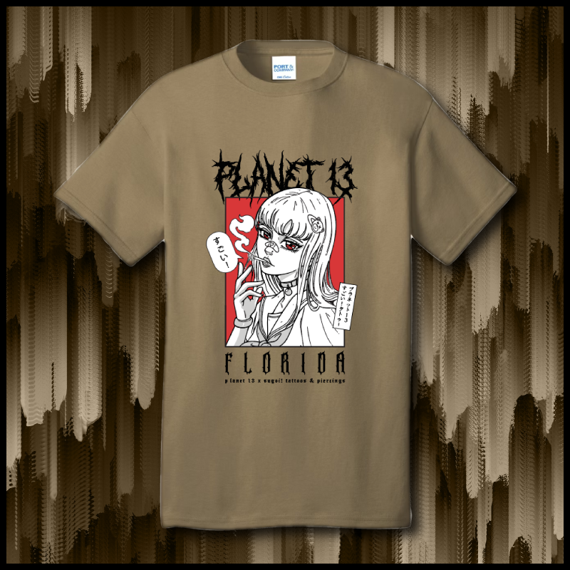 Photograph of product: Coyote Anime Smoking Girl Tee 2XL