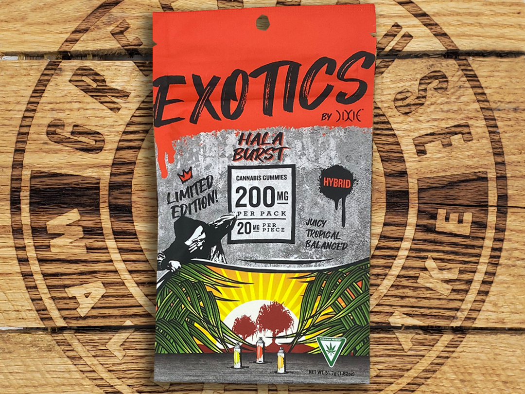 Photograph of product: Dixie | Hala Burst Gummies | 200mg