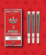 Photograph of product: (57115) PRES (0.5g) 3pk Strawberry Mini Moonrock Infused Pre-rolls