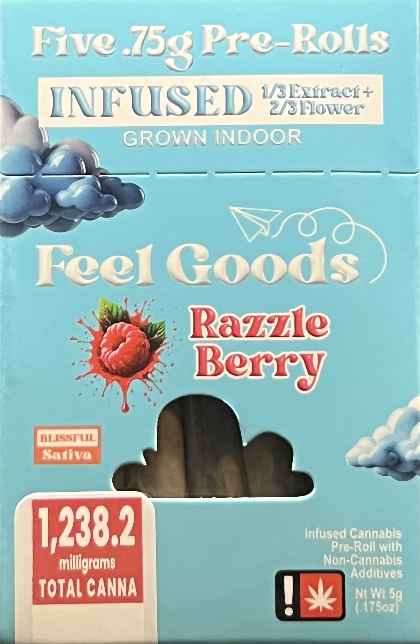 Photograph of product: Feel Goods Razzle Berry Infused 5 PK