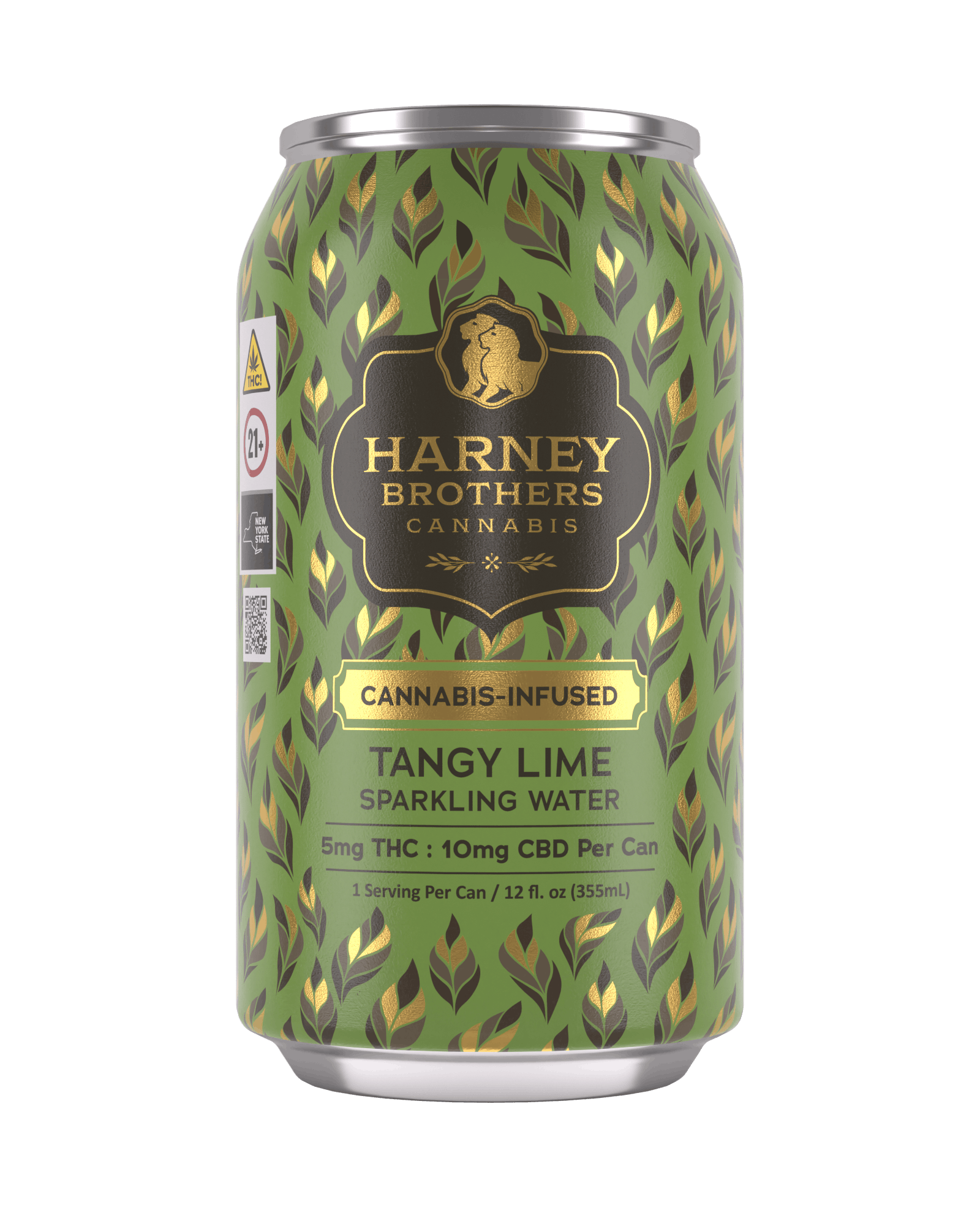 Photograph of product: Harney Brothers - Infused Tangy Lime Sparkling Water 12oz Can