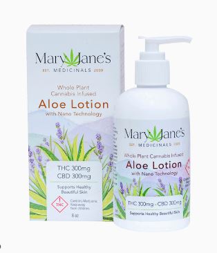 Photograph of product: Mary Jane's Medicinals Aloe Lotion 8 oz