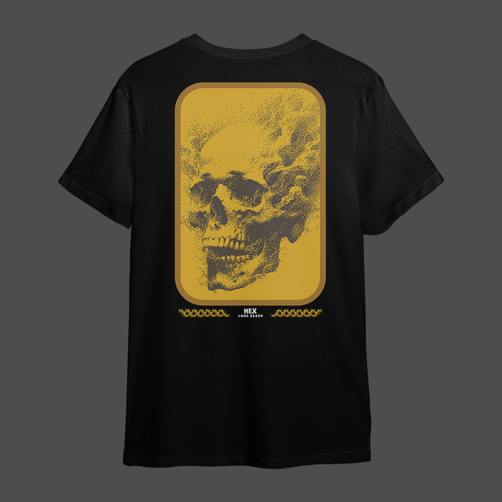 Photograph of product: Hex | Skull T Shirt | Black | Small