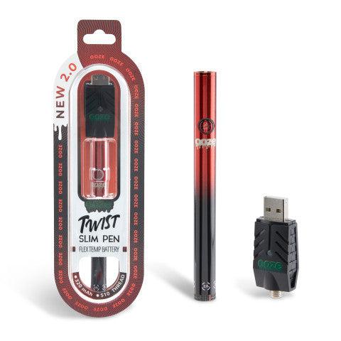 Photograph of product: Ooze: Midnight Sun Chrome Slim Twist 2.0 Battery