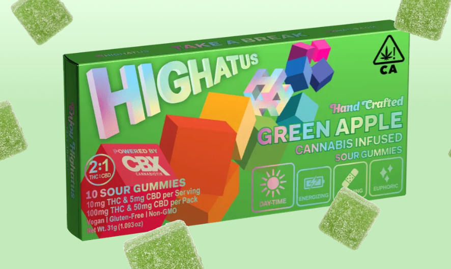 Photograph of product: GREEN APPLE SOUR (2:1) [S] GUMMIES - 100 MG