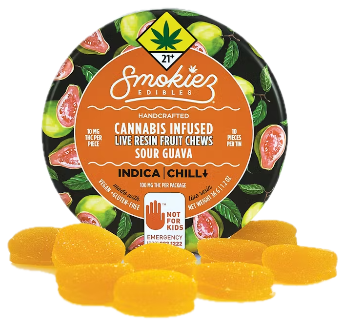 Photograph of product: Sour Guava Oui'd Live Resin Fruit Chews, 10-Pack