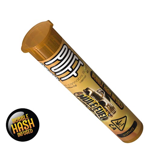 Photograph of product: 854 PUFF Bubble au chocolat Preroll - Mule Fuel x Acapulco Gold