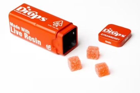 Photograph of product: 100mg 20pc 1:4 Strawberry - Jellies - Drops