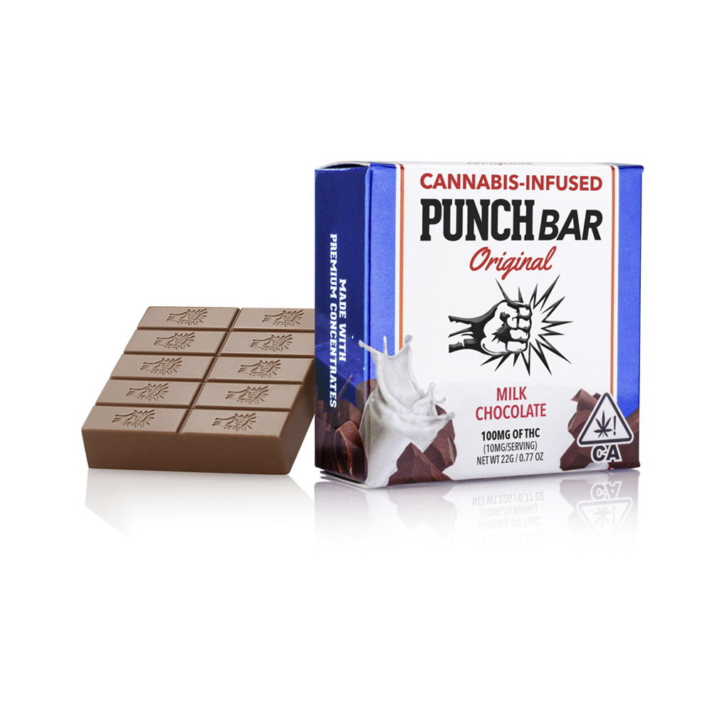 Photograph of product: MILK CHOCOLATE PUNCH BAR