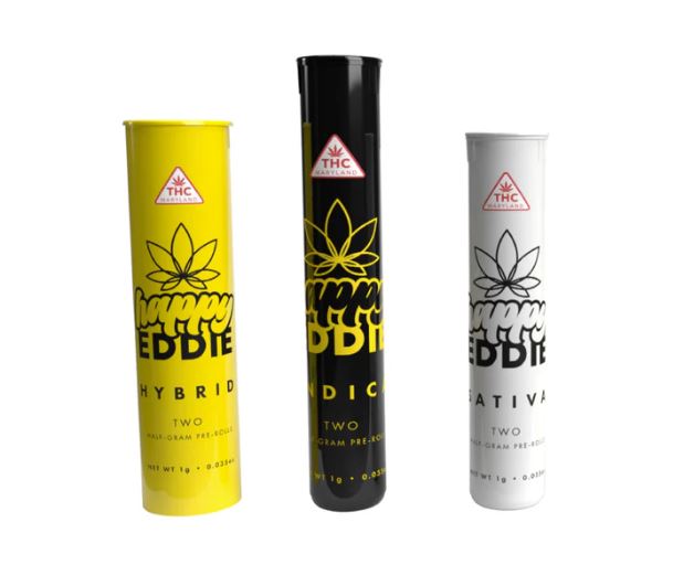 Photograph of Product: Happy Eddie: Blue Dream | Pre-Roll 2pk