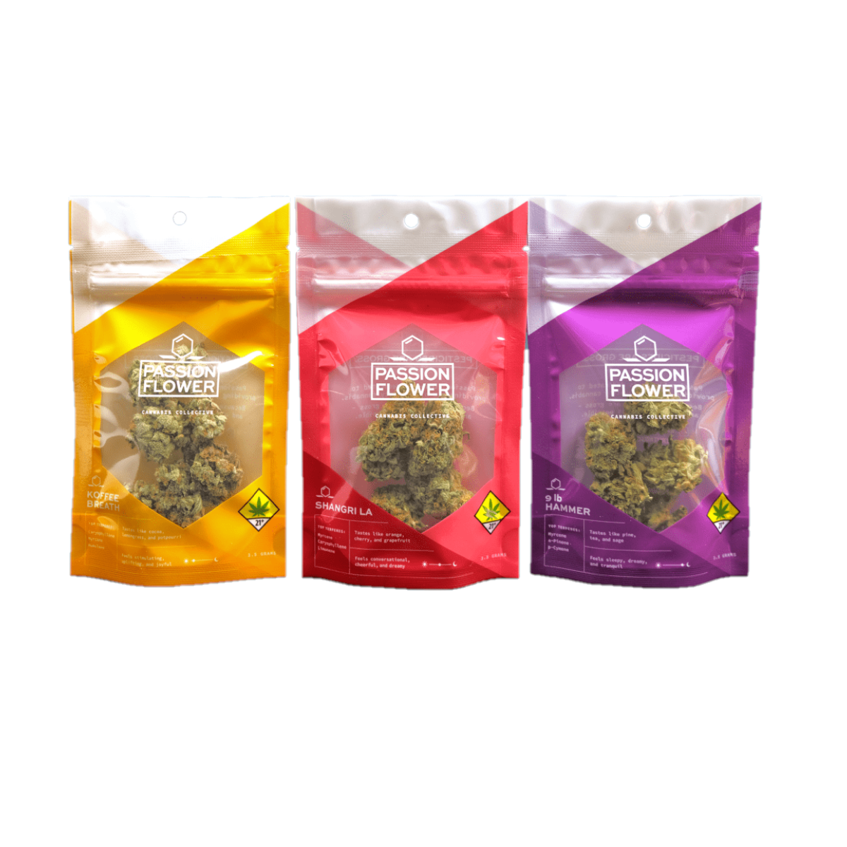 Photograph of product: Passion Flower Biscotti Cereal Flower Hybrid 28g