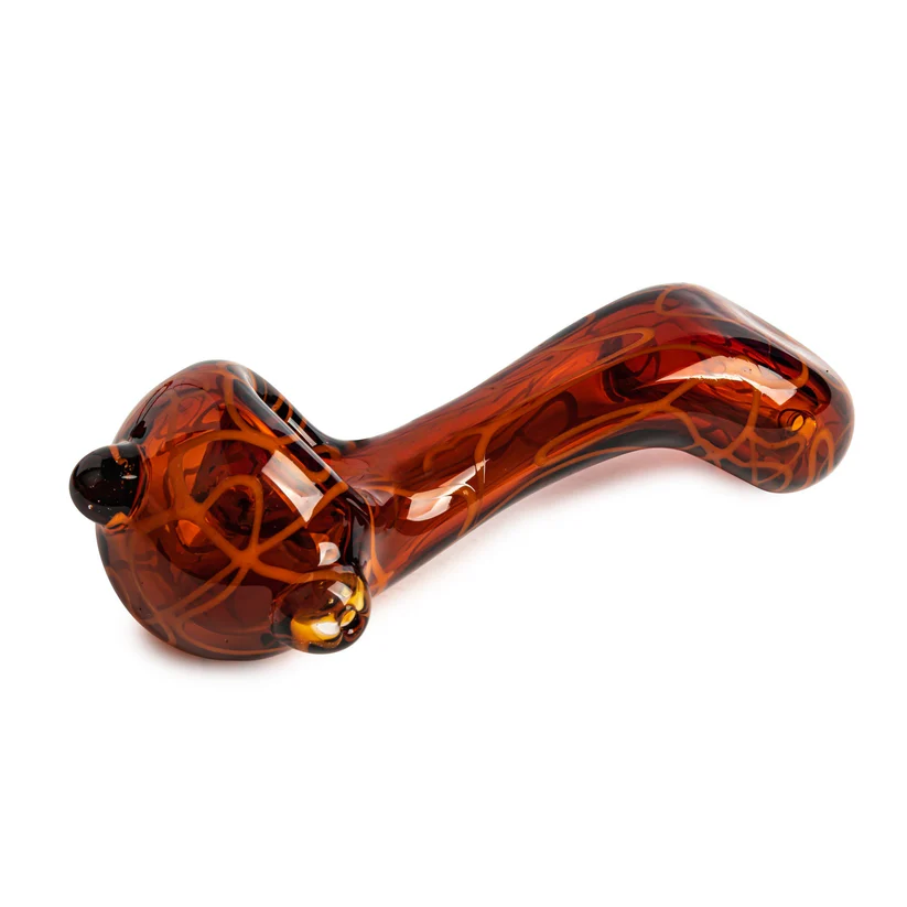 Photograph of product: Red Eye Glass 4.75" World Tour Van Halen Sherlock - Amber