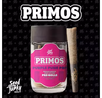Photograph of product: Seed Junky- Purple Push Pop Primos au chocolat Infused Prerolls (0.6x5)