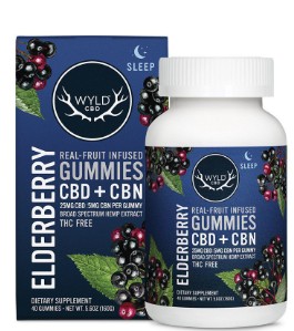 Photograph of product: HEMP Gummies | Elderberry | 5:1 CBD:CBN | 20 x 25mg