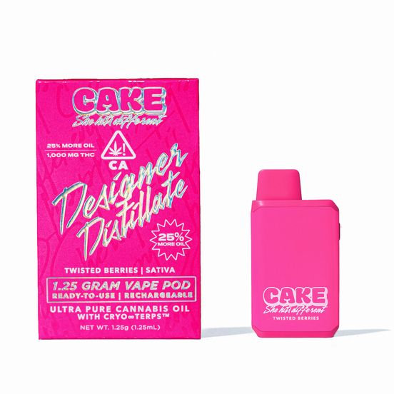 Photograph of product: Cake AIO Vape Twisted Berries 1.25g - 