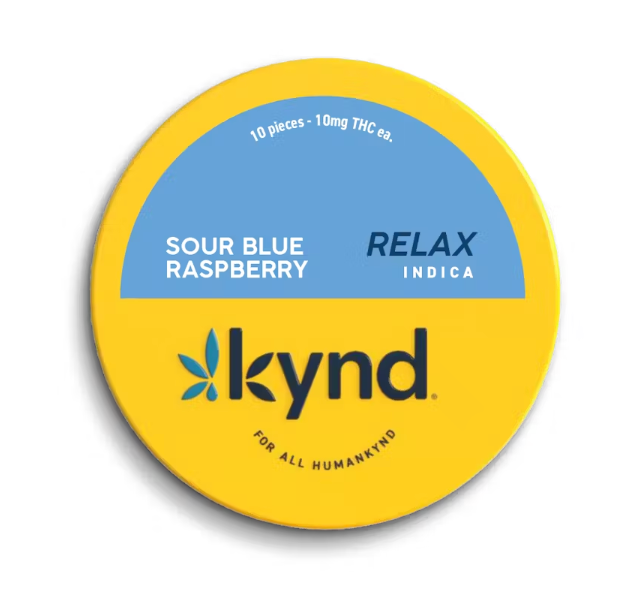 Photograph of product: Sour Blue Raspberry Gummies (100mg)