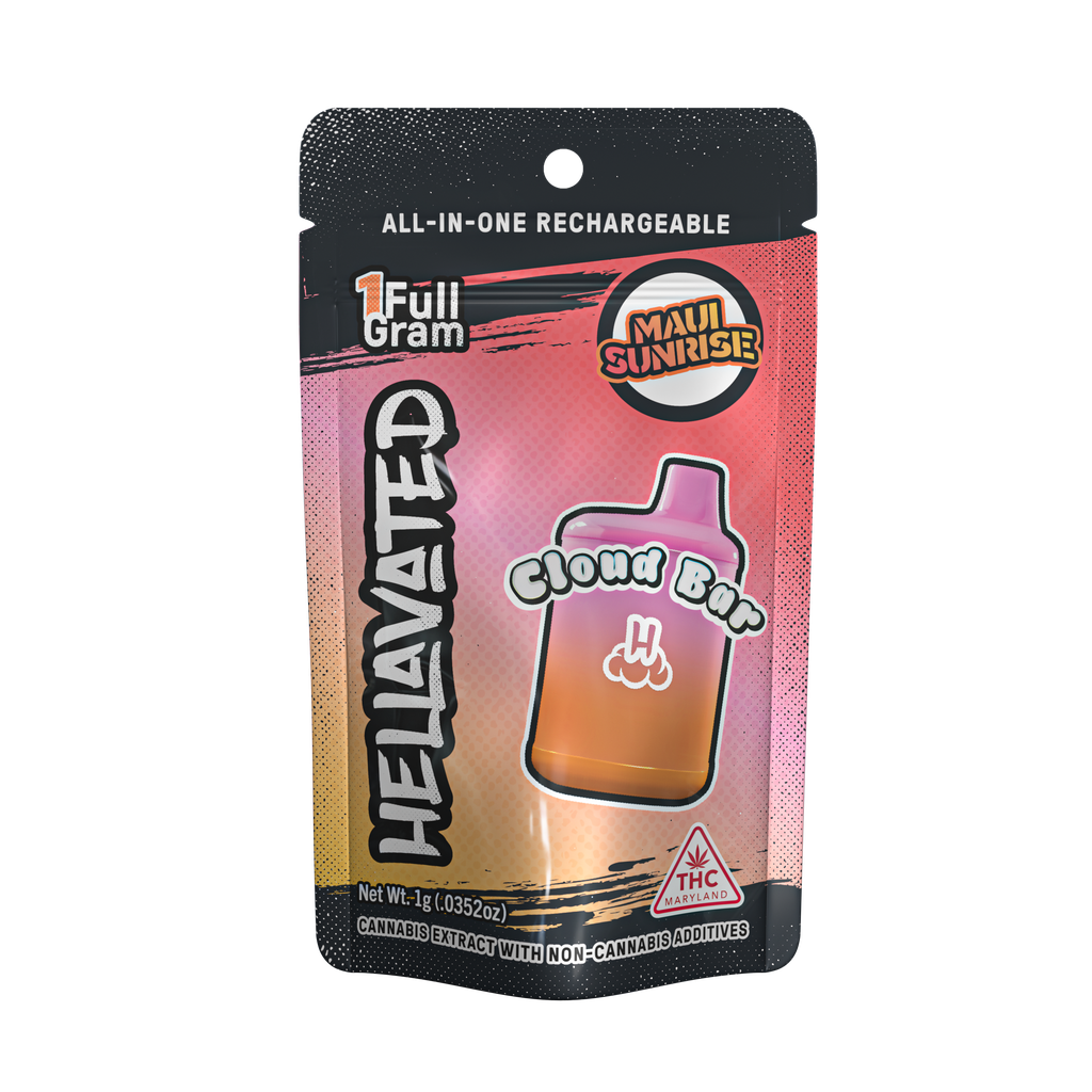Photograph of product: Maui Sunrise Cloud Bar - ["1g"]