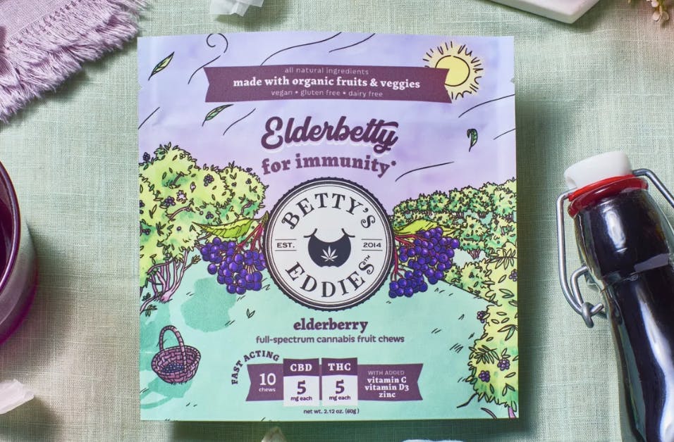 Photograph of product: Betty's Eddies I Elderberry 10pk 5mg Gummies