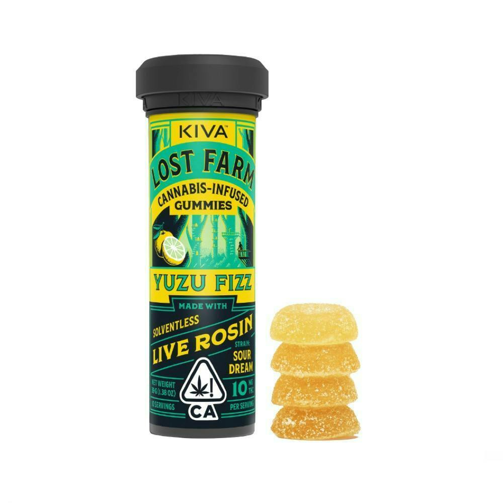 Photograph of product: Lost Farm - Yuzu Fizz | Sour Dream - 10 Pk