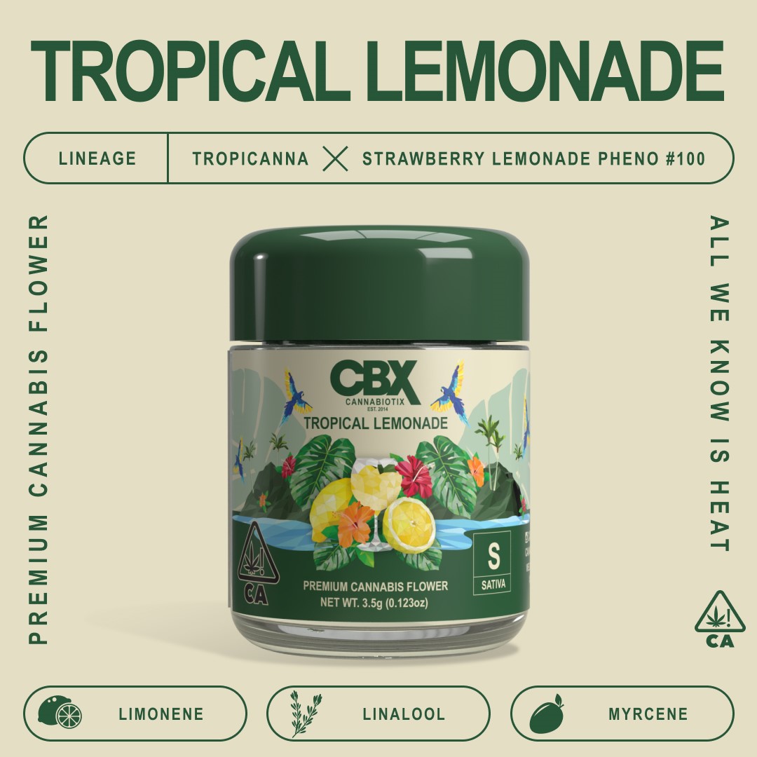 Photograph of product: TROPICAL LEMONADE 3.5G - CANNABIOTIX