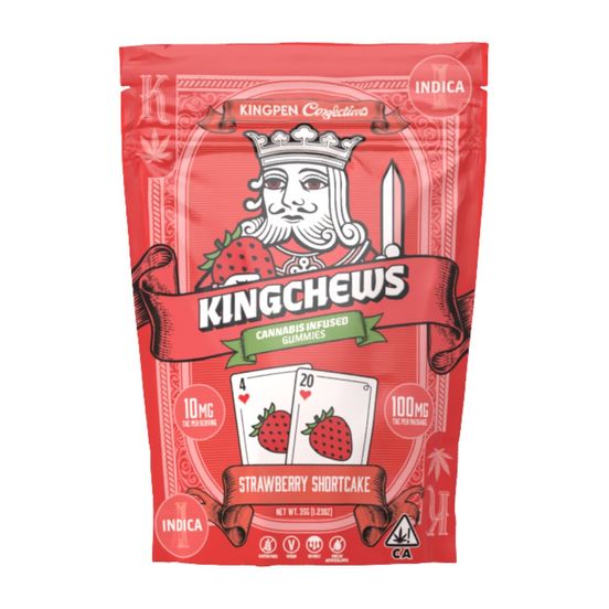 Photograph of product: Kingpen Fruit Chews Strawberry Shortcake 100mg - 
