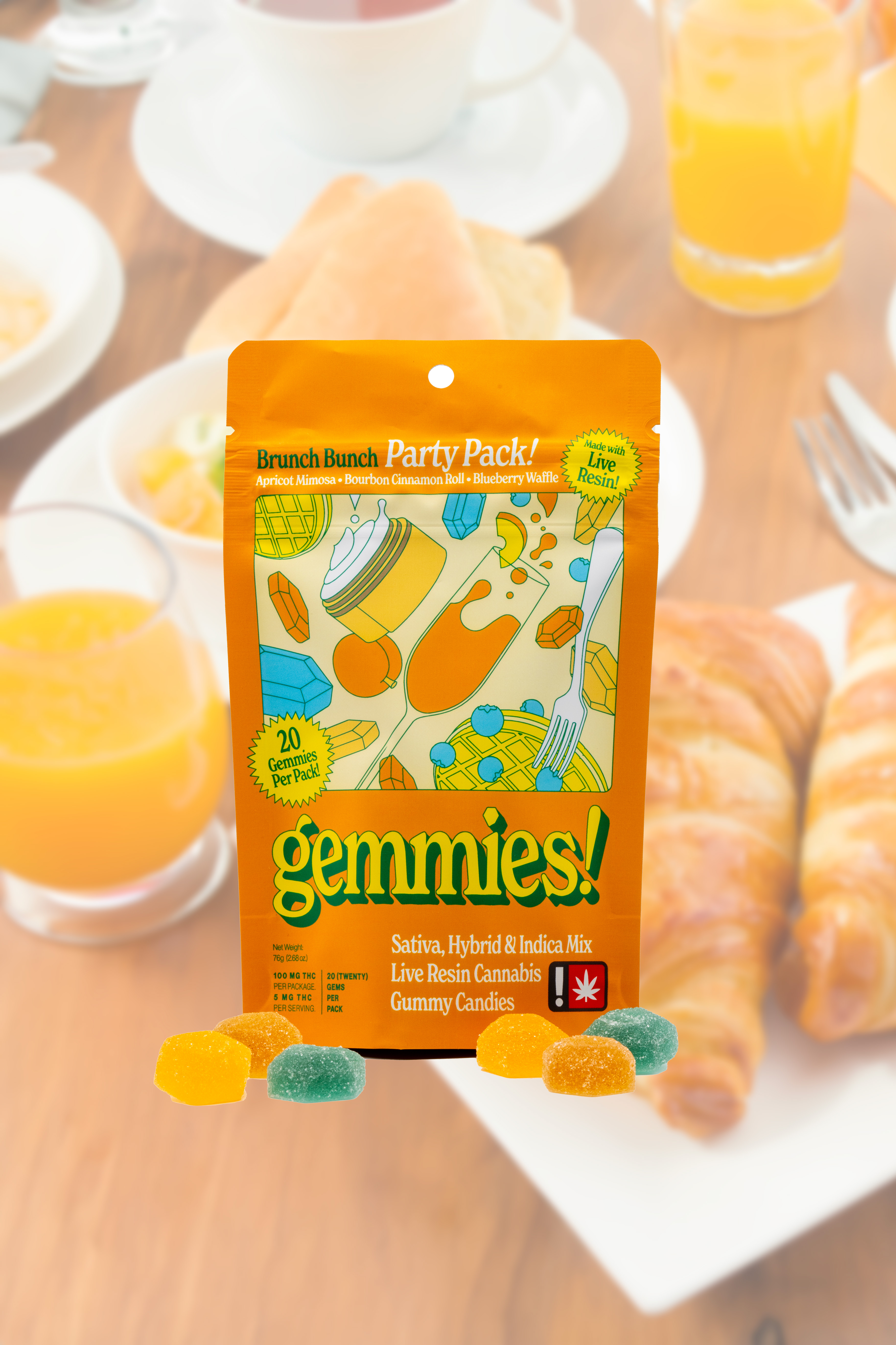 Photograph of product: Higher Cultures - Brunch Bunch Gummies 20PK 100MG
