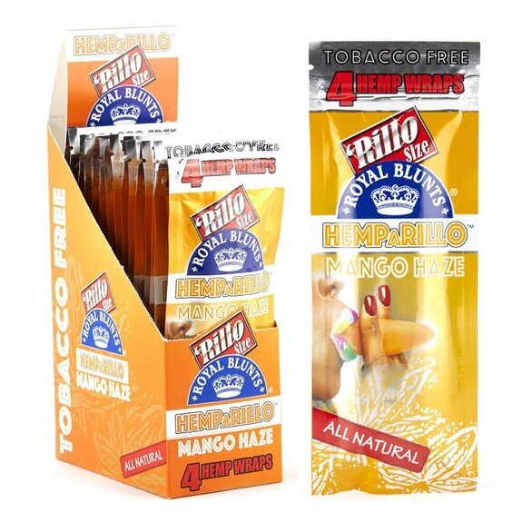 Photograph of product: Royal Blunts Hemparillo Hemp Wraps Mango Haze 4pk $1