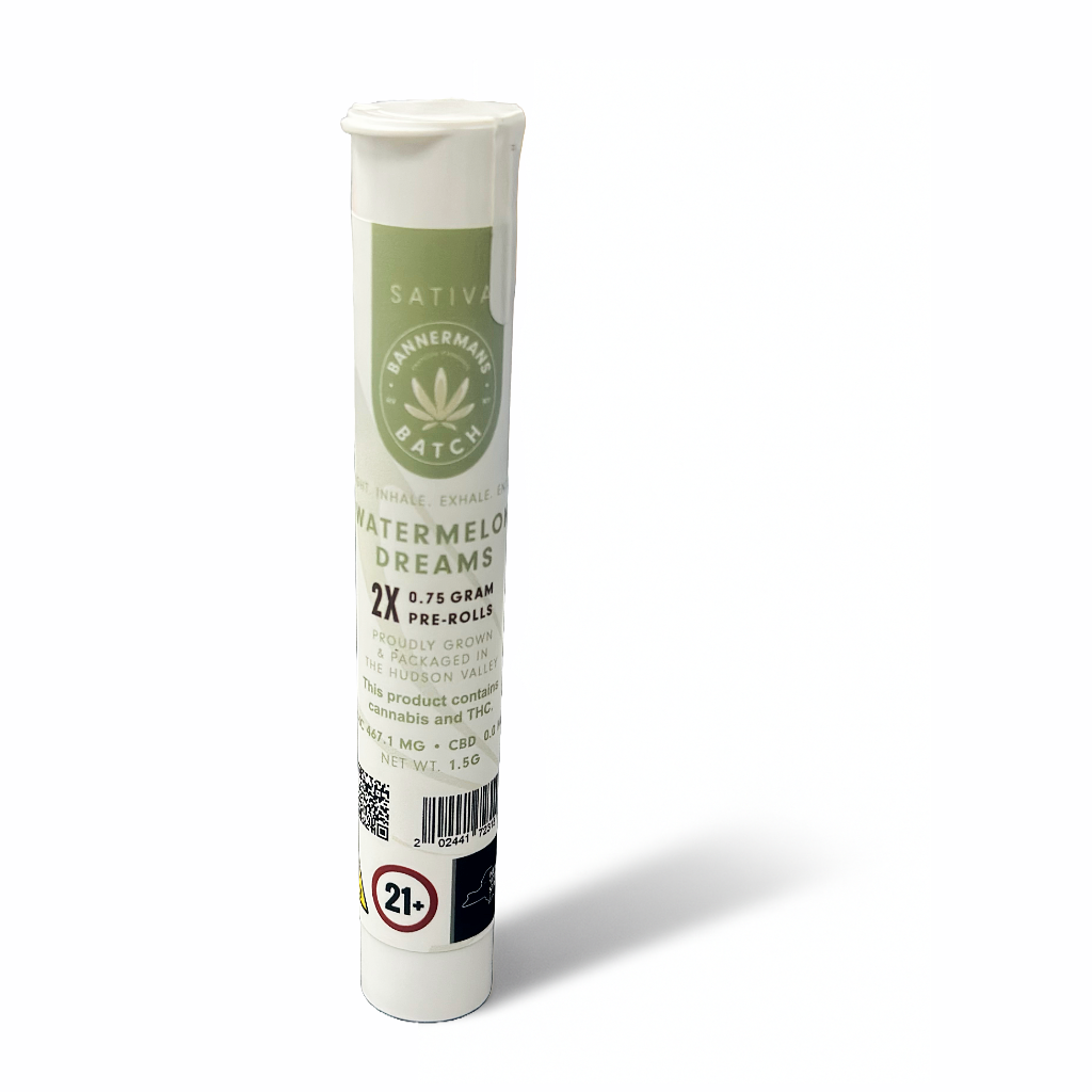 Photograph of Product: Bannermans Batch | Watermelon Dream Preroll 2 Pack | 1.5G