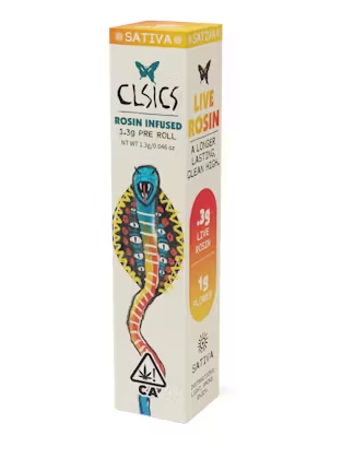 Photograph of product: BLUE CRACK (1.3G) ROSIN INFUSED PREROLL [H]