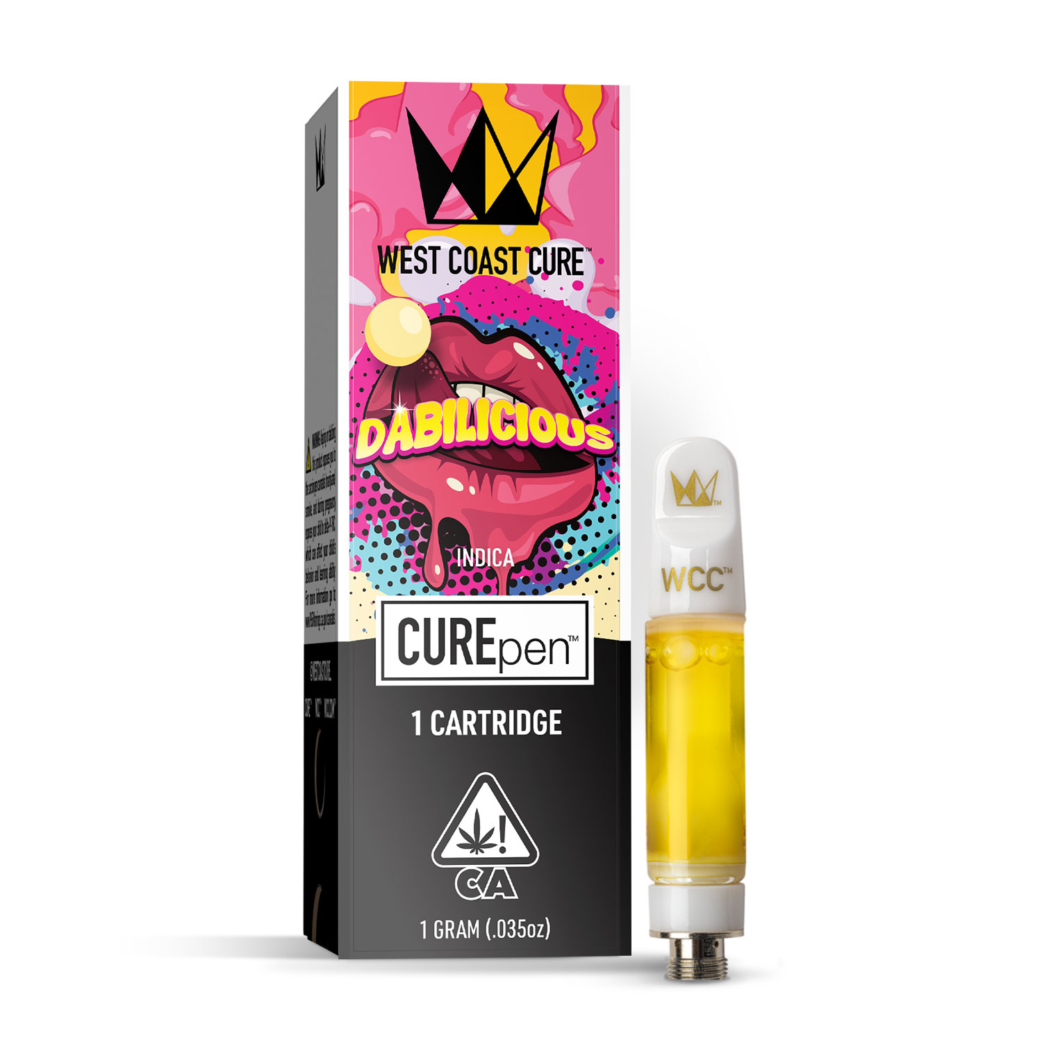Photograph of product: DABILICIOUS 1G CUREPEN CARTRIDGE