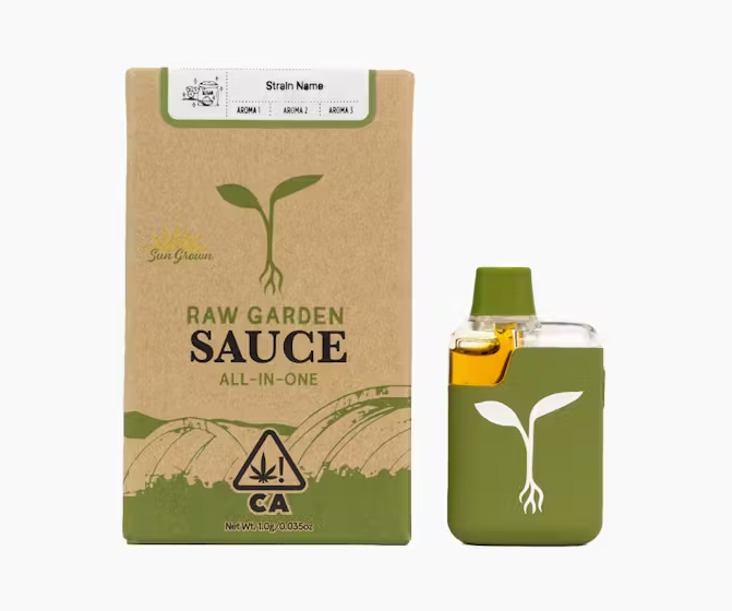 Photograph of product: Raw Garden Kosher Chem Sauce AIO 1g