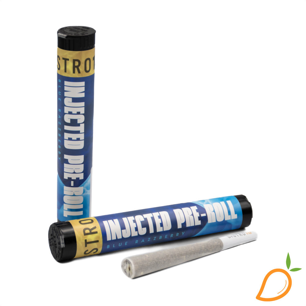 Photograph of product: 1.2g Blue Razz Infused Preroll  Distro 10