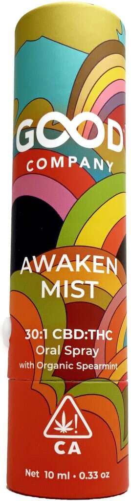 Photograph of product: Awaken 30:1 CBD:TH-oui Tincture Oral Spray Good Company