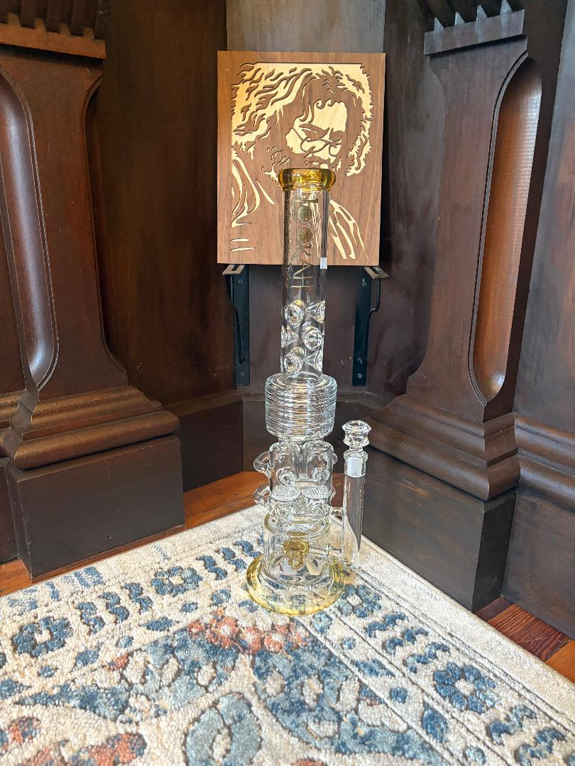 Photograph of product: 21" Recycler Percolator Ice Bong