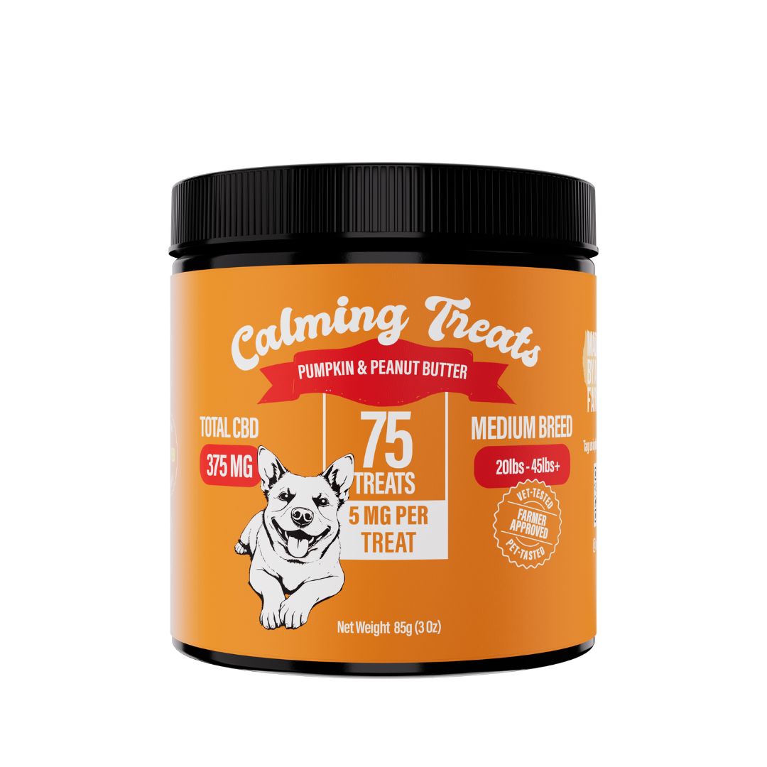 Photograph of product: Calming Treats  75pc Medium Breed CBD Dog Treats