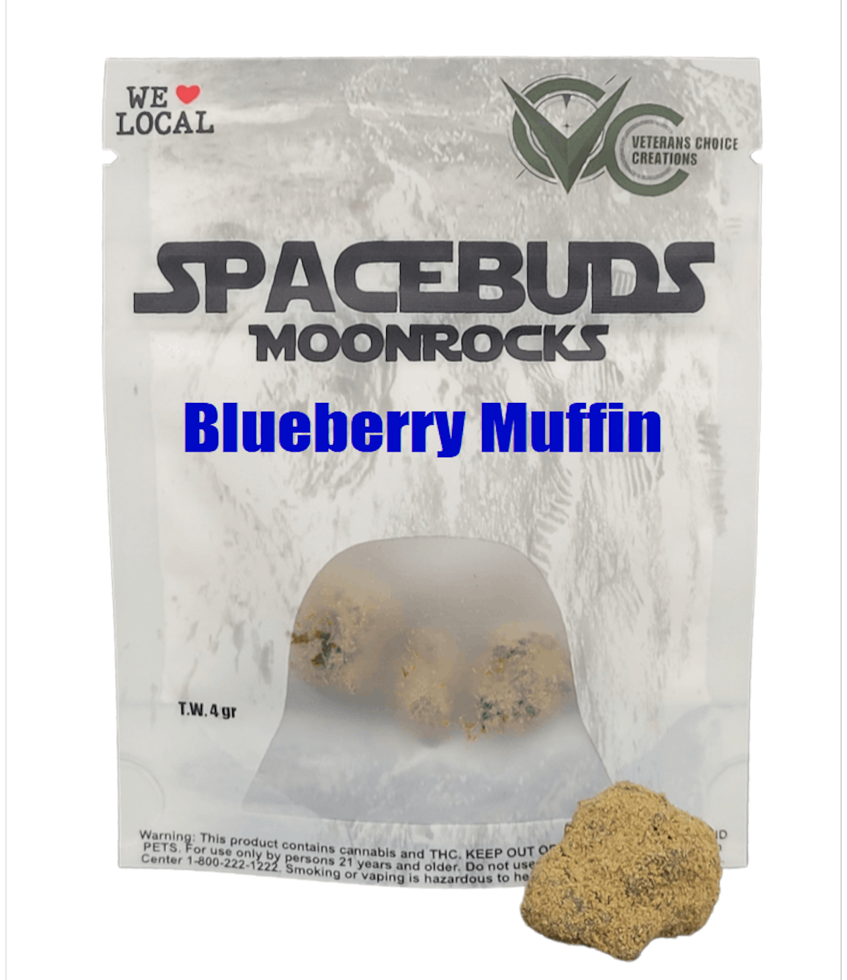 Photograph of product: SpaceBuds - Flower - Blueberry Muffins - 4g