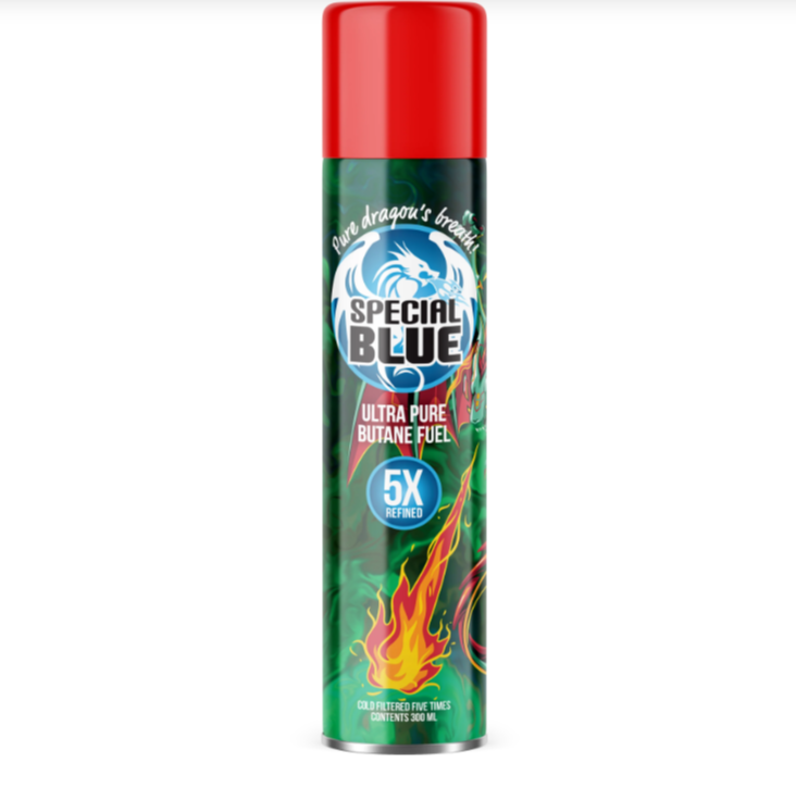 Photograph of product: Special Blue 5x 300ml Butane
