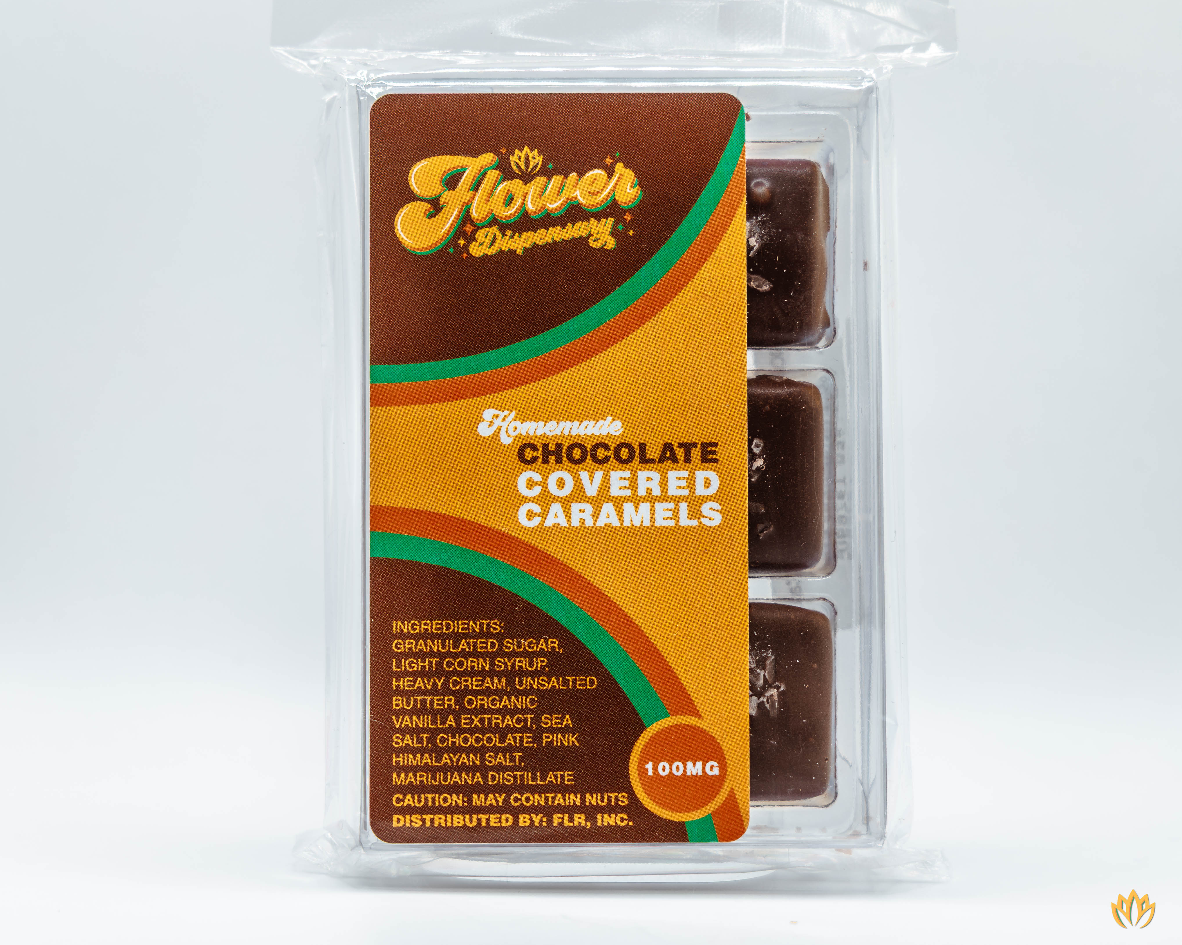 Photograph of product: Chocolate Covered Caramel 100mg total 6ct