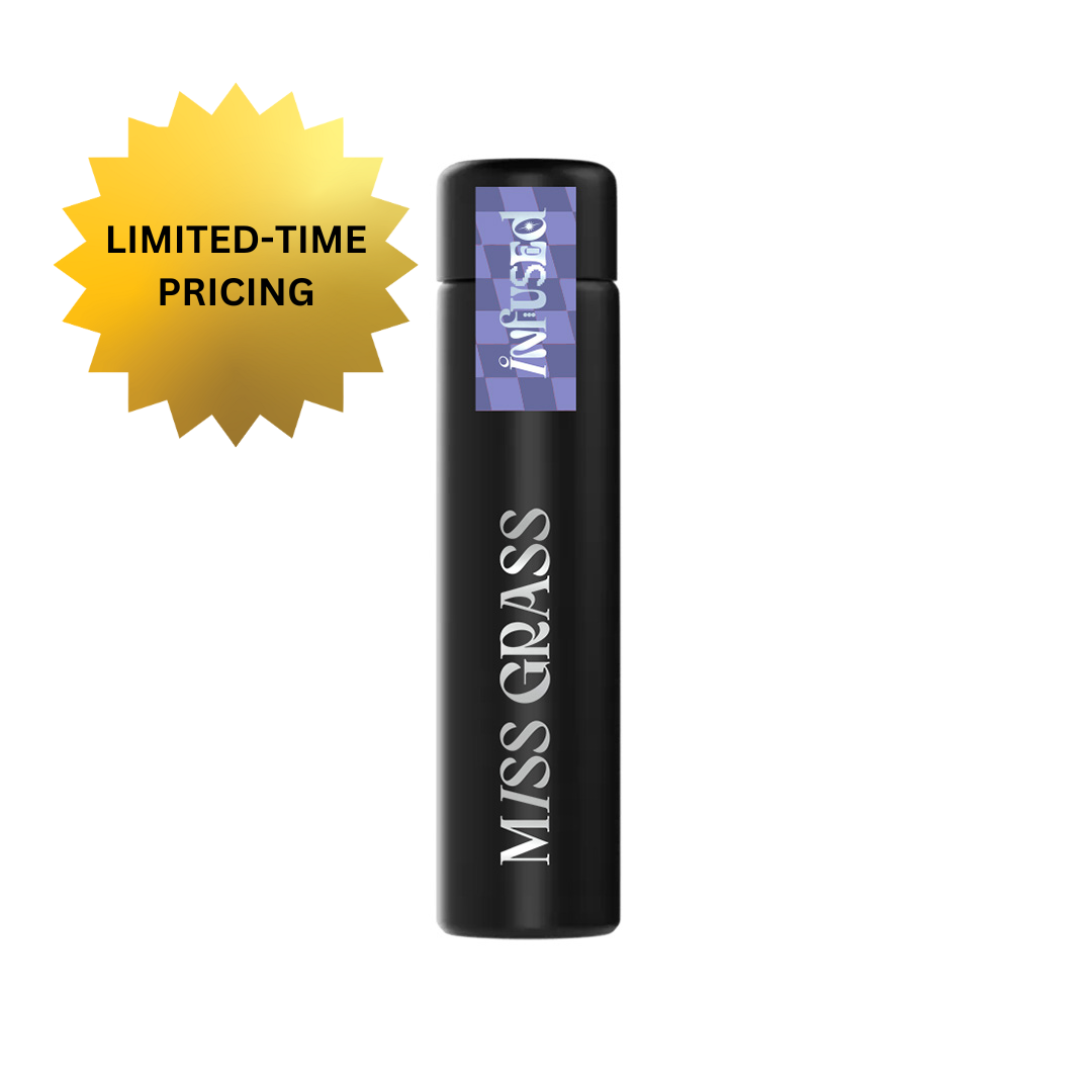 Photograph of Product: Miss Grass - Solventless Infused Preroll - All Times - Melted Runtz + Lemon G X Purple Punch