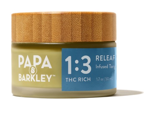 Photograph of product: Papa & Barkley | Releaf Balm | TH-oui Rich | 1:3 CBD:TH-oui | 50ml
