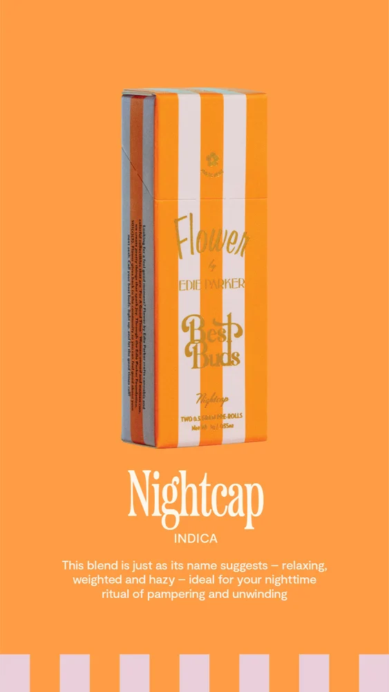 Photograph of product: EDIE PARKER Pre-Roll 1g: Night Cap 2pk