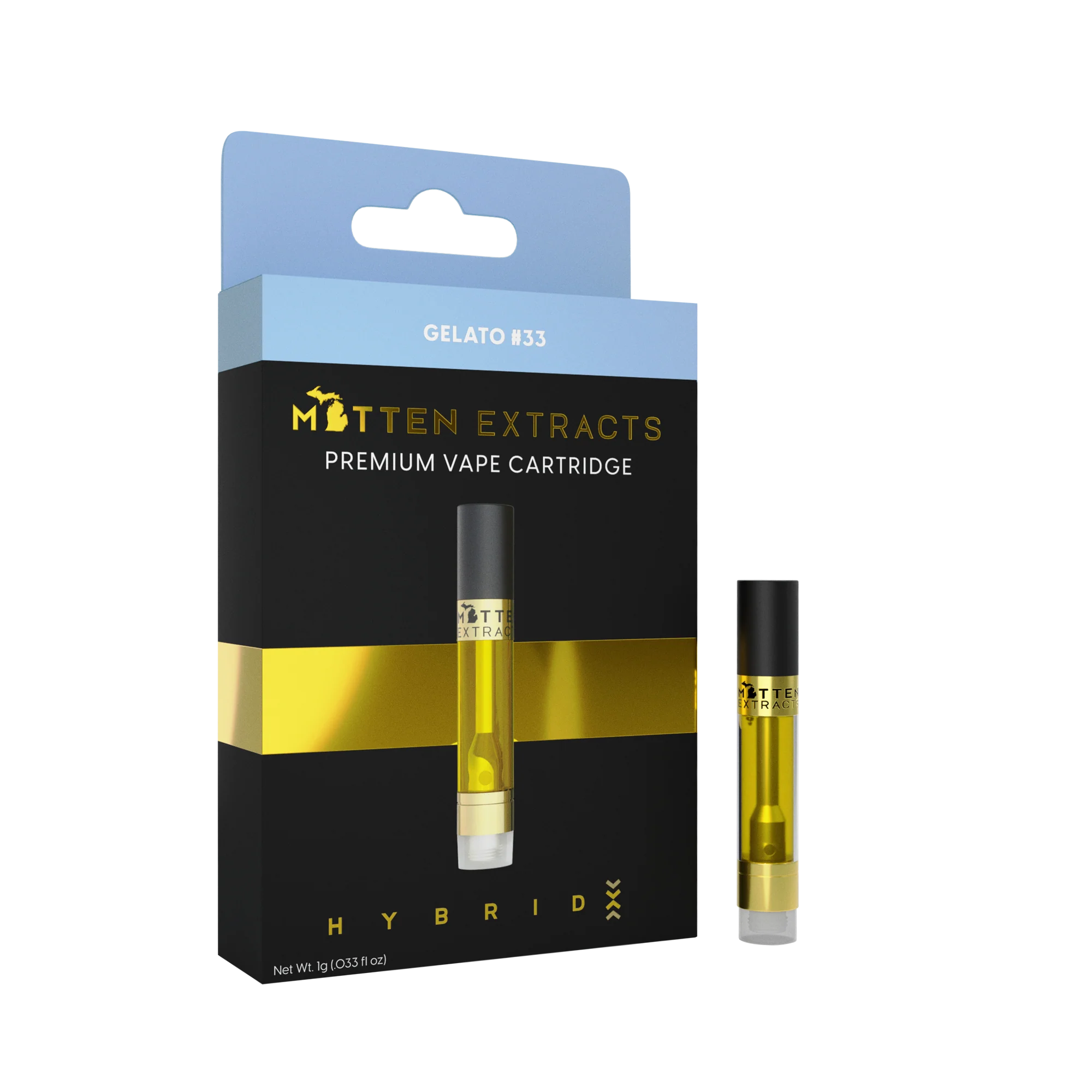 Photograph of product: Mitten Extracts | Gelato #33 | Cartridge
