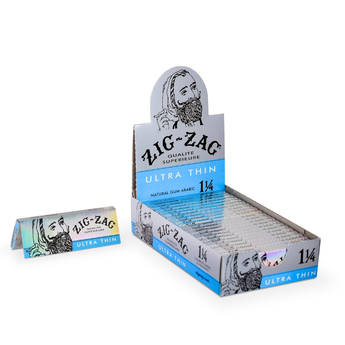 Photograph of product: Zig Zag 1 1/4 Ultra Thin Rolling Papers 008660007322 (SAW)