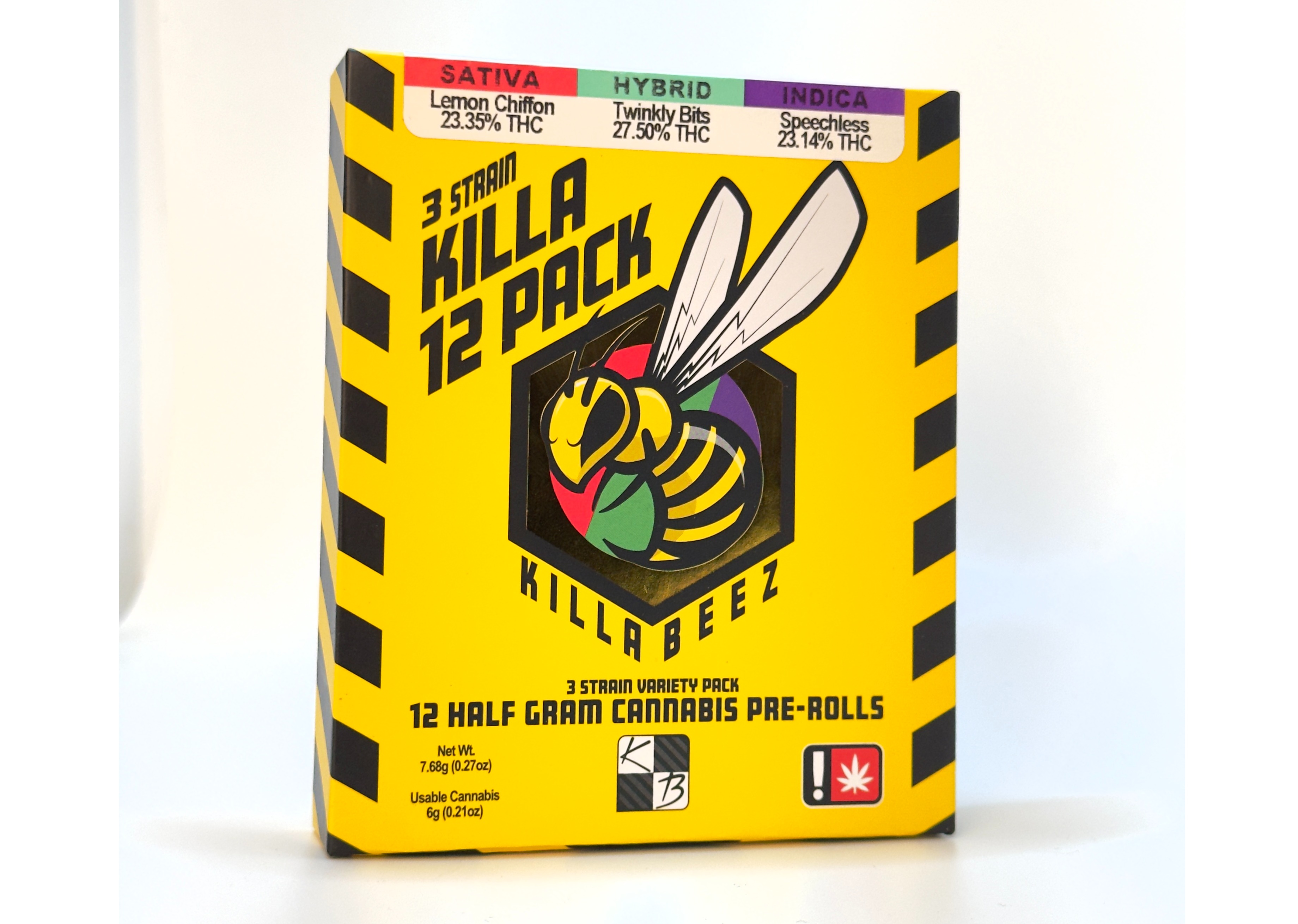 Photograph of product: Killa Beez - 3 Strain Pre-Roll 12 Pack