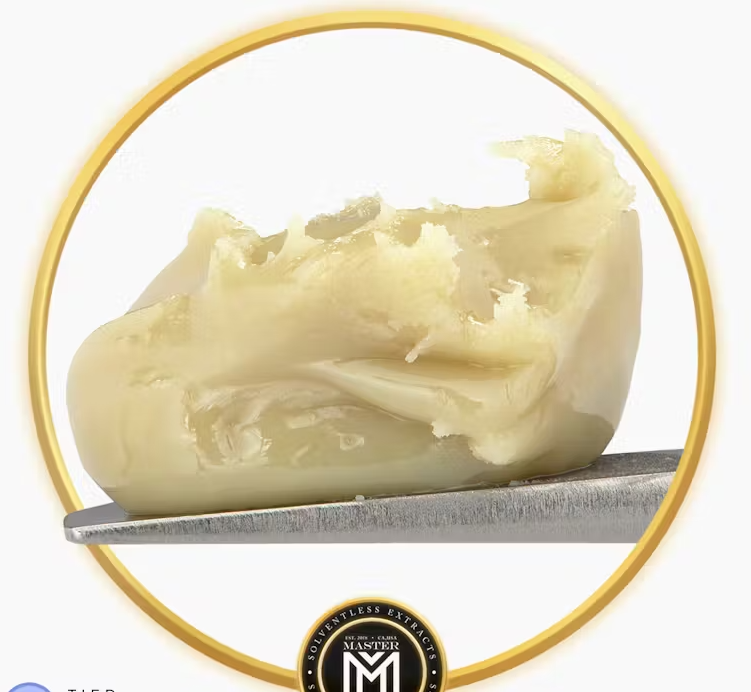 Photograph of product: Master Makers Signature Series Cold Cure Grilled Peaches Live Rosin 1g