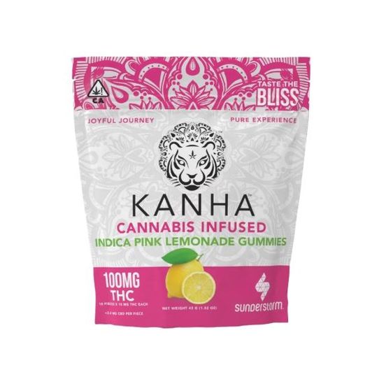 Photograph of product: [Kanha] TH-oui Gummies - 100mg - Pink Lemonade (I) - 